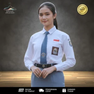 Seragam Putih SMA Kemeja Lengan Panjang