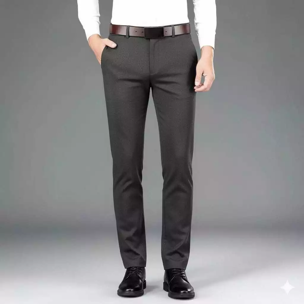 Celana Kantor Formal Pria Slimfit Dark Grey